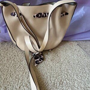 NEW without tag H & M drawstring with scarf bag